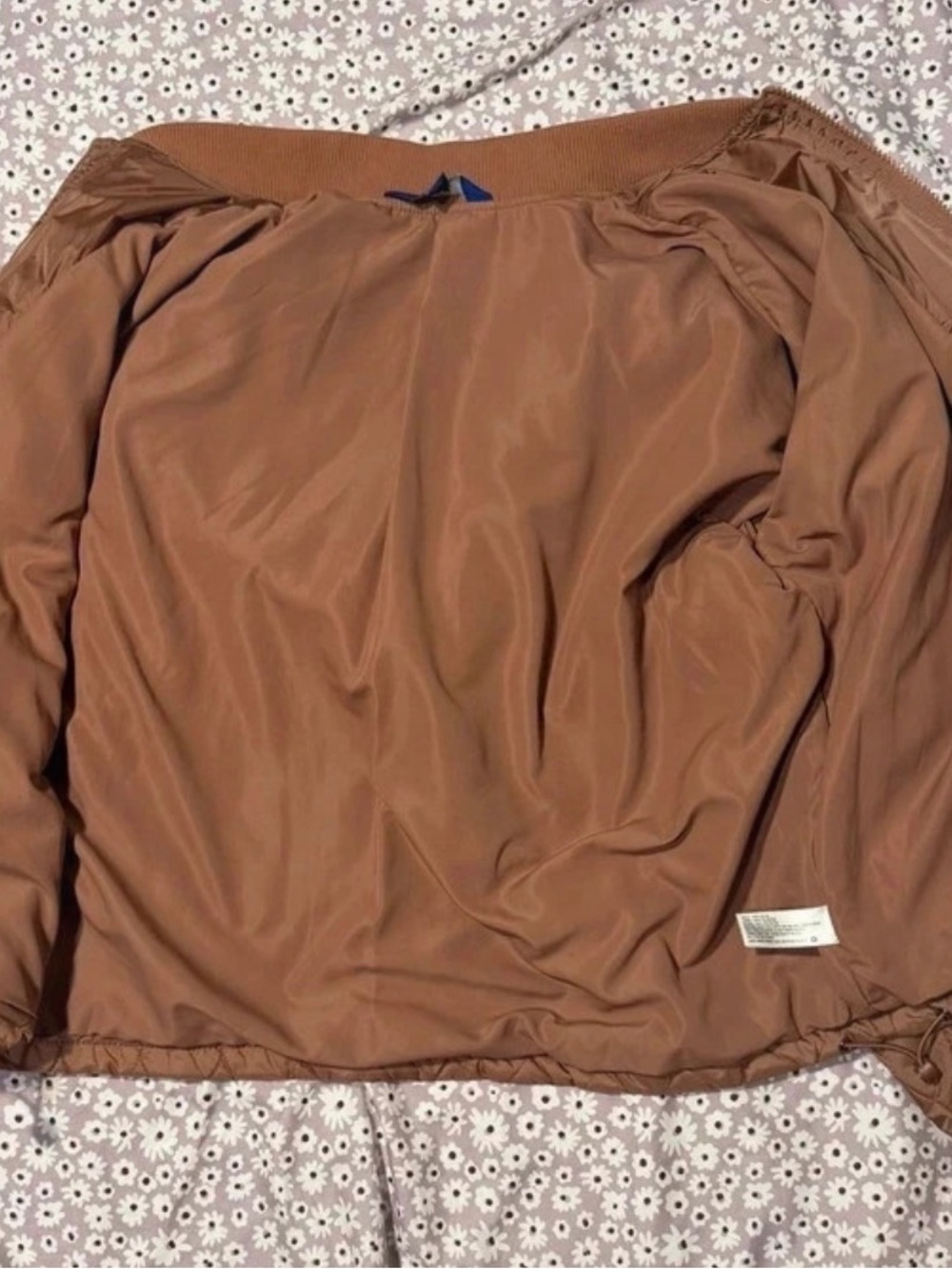 JoyLab Quilted Bomber Jacket in Camel - Picture 4 of 4